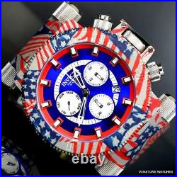 Invicta Coalition Forces USA Flag Hydroplated Steel Chronograph 52mm Watch New