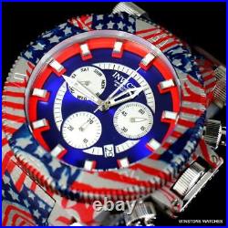 Invicta Coalition Forces USA Flag Hydroplated Steel Chronograph 52mm Watch New