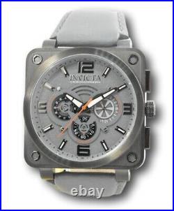 Invicta Corduba Men's 46mm Gunmetal Gray Square Chronograph Watch 23554 RARE