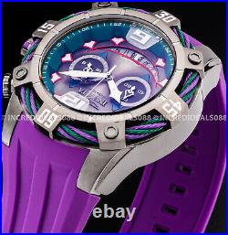Invicta DC COMICS JOKER Ltd Ed Chronograph Black Purple Green Dial Strap Watch