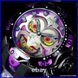 Invicta DC Comics Joker Venom Black Purple Swiss Mvt Chronograph 52mm Watch New