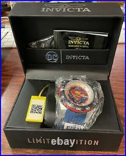 Invicta DC Comics SUPERMAN #249 Limited Edition Blue / Red Bolt mens watch