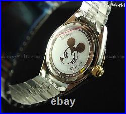 Invicta Disney Limited Edition Mickey Mouse 43mm Silver/Gold Tone SS Watch New