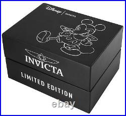Invicta Disney Mens 48mm Mickey Mouse Limited Edition Black Silicone Watch 23763