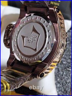 Invicta Flying Fox Rose Gold Blk Brown Swiss 8040. B Reserve mens watch