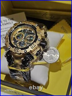 Invicta GLADIATOR Abalone Dial Swiss Z60 Gold Plated Mens watch