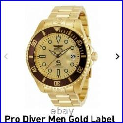 Invicta GOLD LABEL Grand Diver 47mm Automatic NH35A SII mens watch pro