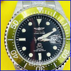 Invicta Grand Diver 47mm Automatic Black Dial Steel Men's Bracelet Watch 27612