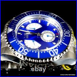Invicta Grand Diver Master Calendar Stainless Steel Blue 47mm Watch New