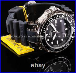 Invicta Grand Pro Diver Anatomic Silver Black Dial 52mm Men Stylish Bold Watch