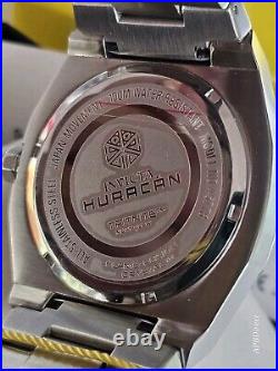 Invicta HURACAN Blue Tux Dial Silver SS Bracelet Flame-Fusion mens watch