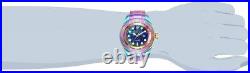 Invicta Hydromax Abalone Dial Quartz Men's Rainbow Stainless Steel Watch RARE