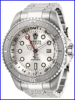 Invicta Hydromax GMT Date Quartz Silver Dial Men's Watch 29726