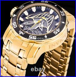 Invicta JOKER PRO DIVER SCUBA Lt Ed 18Kt Gold Plated Bracelet Men 48mm Watch