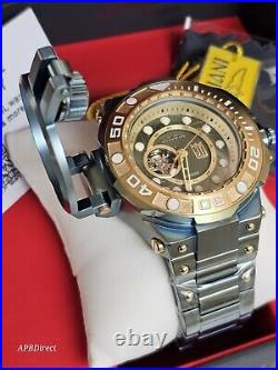 Invicta Jason TAYLOR Open Heart Automatic Light Green Gold mens watch