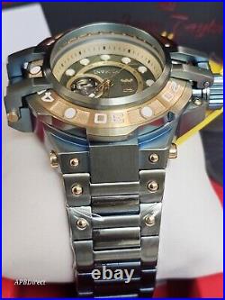 Invicta Jason TAYLOR Open Heart Automatic Light Green Gold mens watch