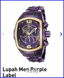 Invicta Lupah REVOLUTION Purple Label Swiss Chronograph mens watch