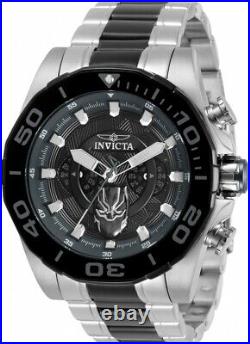 Invicta MARVEL BLACK PANTHER Limited Ed. Chronograph Two Tone 48mm SS Watch NEW