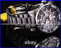 Invicta MARVEL PUNISHER Dual Time Chronograph BLACK COMBAT 48MM Mens Watch