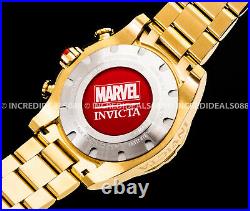 Invicta MARVEL TONY STARK IRON MAN Chronograph 18Kt Red Gold Dial Bracelet Watch