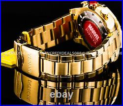 Invicta MARVEL TONY STARK IRON MAN Chronograph 18Kt Red Gold Dial Bracelet Watch