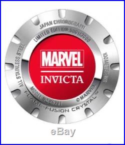 Invicta Marvel 50mm Bolt IRON MAN Avenger's Limitd Edition GoldTone Red Dial Wat