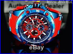 Invicta Marvel 52mm Bolt Viper Limited Ed SPIDER MAN Chronograph Red Dial Watch