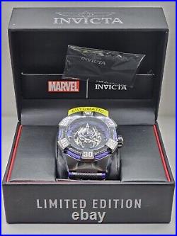 Invicta Marvel Black Panther Automatic Men's Watch 52mm, Gunmetal, Black