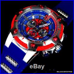 Invicta Marvel Bolt Spider Man 52mm Limited Edition Chronograph Blue Watch New