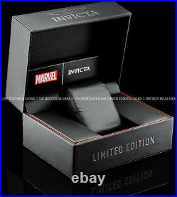 Invicta Marvel Iron Man Bolt 18K Gold Plated Chronograph LE Black Strap Watch