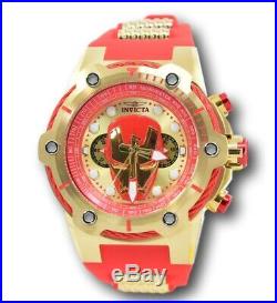 Invicta Marvel Iron Man Men's Red Silicone Limited Edition 26906 Watch 51MM