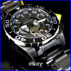 Invicta Marvel Punisher Chronograph Limited Black Stainless Steel 48mm Watch New