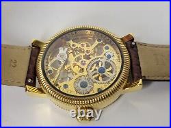 Invicta Mechanical Ultra Skeleton Watch 44mm Gold Plated