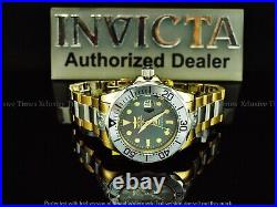 Invicta Men 300M Grand Diver Auto MOP Liquid Chrome Gold/Silver Tone SS Watch
