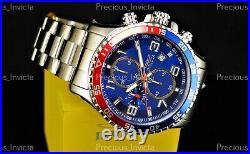Invicta Men 45mm PILOT SPECIALTY TACHYMETER Quartz Chronograph Blue Dial Watch
