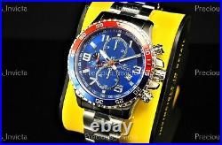 Invicta Men 45mm PILOT SPECIALTY TACHYMETER Quartz Chronograph Blue Dial Watch