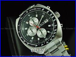 Invicta Men 46mm Pro Diver PADI 70s Homage Chrono BLK Tachymeter Bezel SS Watch