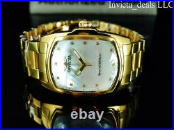 Invicta Men 47mm GRAND LUPAH WHITE MOP Dial DIAMOND Special Edition Gold Watch