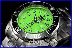 Invicta Men 47mm Grand Diver Automatic Lime Green Dial NH35 24 Jewels SS Watch