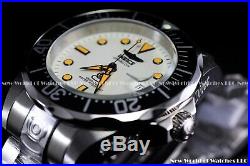 Invicta Men 47mm Grand Diver Automatic Lume White Dial Orange Marker NH35 Watch