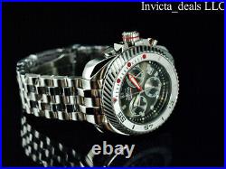 Invicta Men 50mm JT GEARHEAD Swiss Chrono Black Dial Ltd Ed Silver Tone SS Watch