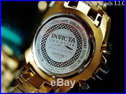 Invicta Men 50mm Pro Diver SCUBA Chrono Gold Carbon Fiber 18K Gold Plated Watch