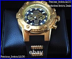 Invicta Men 51mm MARVEL© PUNISHER BOLT LMT ED Quartz Chronograph Gold Tone Watch