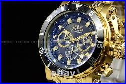 Invicta Men 52MM Coalition Forces Gold Tone Black Chronograph Bracelet SS Watch
