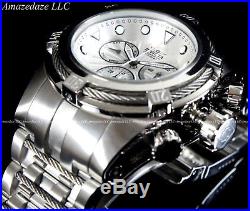 Invicta Men 52mm Bolt Zeus Swiss Z60 Chronograph Stainless St. Silver Dial Watch