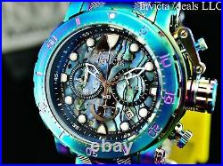 Invicta Men 52mm Coalition Forces Chronograph ABALONE Dial IRIDESCENT Tone Watch
