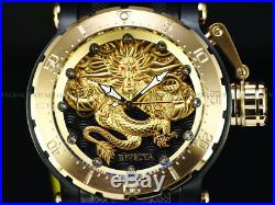 Invicta Men 52mm Coalition Forces Dragon Automatic 18KGP Triple Black SS Watch
