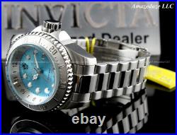 Invicta Men 52mm Hydromax Ocean Voyage LE Stainless Steel Blue Wavy Dial Watch