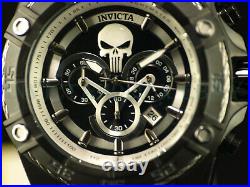Invicta Men 52mm Limited Edition BOLT Marvel Punisher Chrono Black Silver Watch