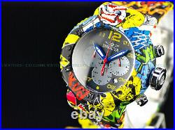 Invicta Men 52mm Pro Diver Aqua Hydro Plated Graffiti Multicolor Chrono Watch